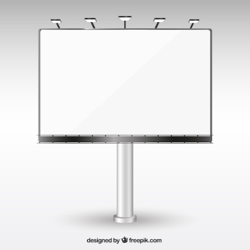 Blank billboard Blank billboard