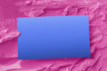 Blank blue paper on pink | Free Photo - rawpixel