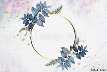 Blank floral badge Blank floral badge