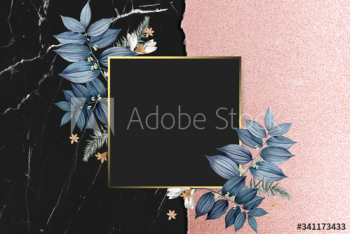 Blank floral badge Blank floral badge