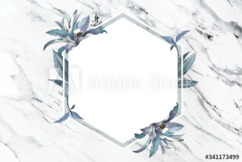 Blank floral badge Blank floral badge