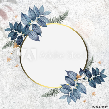 Blank floral badge Blank floral badge