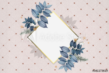 Blank floral badge Blank floral badge