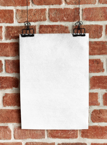 Blank hanging poster with design | Free Photo - rawpixel