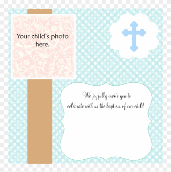 Blank Invitation Templates Free Baptismal Invitation - Christening Invitation Blank Template