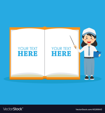 blank note book template with cute student blank note book template with cute student
