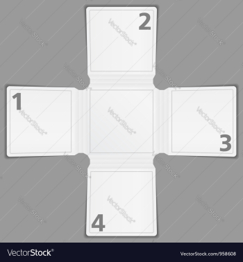 Blank paper brochure template vector image Blank paper brochure template vector image