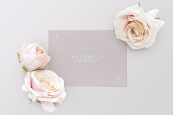 Blank pink card template mockup | Free PSD Mockup - rawpixel