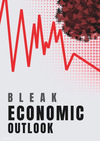 Bleak economic outlook social banner template illustration | Free  illustration - 2307975