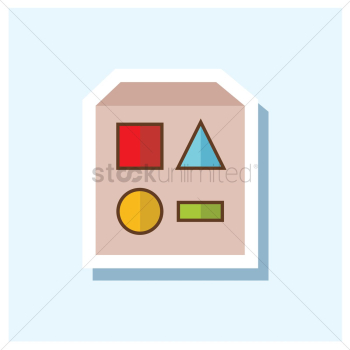 Block with shapes Block with shapes