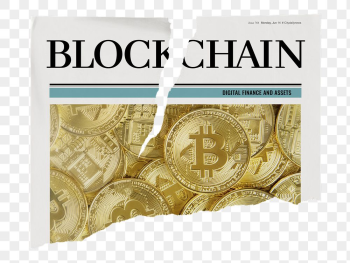 Blockchain newspaper png sticker, cryptocurrency | Free PNG - rawpixel