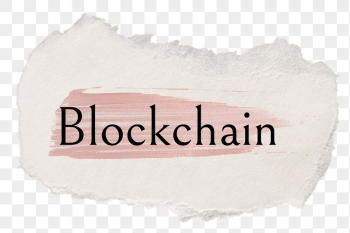 Blockchain png ripped paper word | Free PNG - rawpixel
