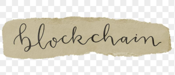 Blockchain png word sticker typography, | Free PNG - rawpixel