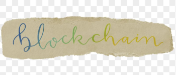 Blockchain png word sticker typography, | Free PNG - rawpixel