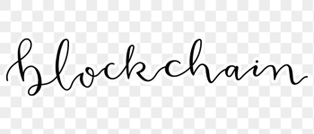 Blockchain png word sticker typography, | Free PNG - rawpixel