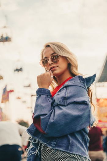 Blonde Model Posing Blonde Model Posing