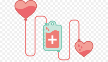 Blood donation World Blood Donor Day Blood transfusion - Vector Hand-painted love transfusion 