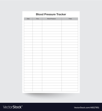 blood pressure log
