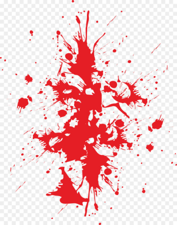 Blood type Splatter film - Blood splashed everywhere 