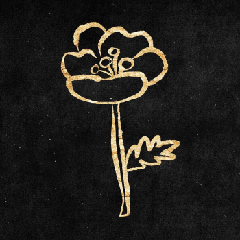 Blooming flower sticker, gold aesthetic | Free PSD Illustration - rawpixel Blooming flower sticker, gold aesthetic | Free PSD Illustration - rawpixel