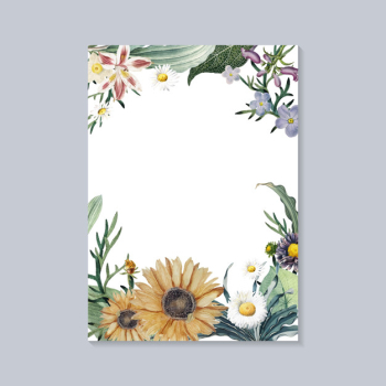 Blooming greeting card Blooming greeting card