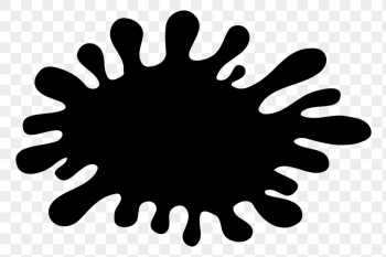 Blot splash png silhouette sticker, | Free PNG - rawpixel Blot splash png silhouette sticker, | Free PNG - rawpixel