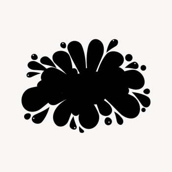 Blot splash silhouette collage element, | Free PSD - rawpixel Blot splash silhouette collage element, | Free PSD - rawpixel