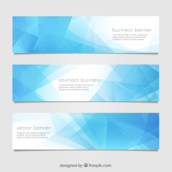 Blue abstract banner Blue abstract banner