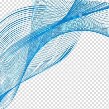 Blue abstract illustration, Line Blue Curve Shape, Blue wavy line curve transparent background PNG clipart