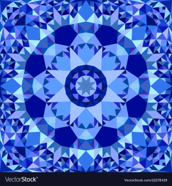 Blue abstract seamless triangle mosaic tile vector image Blue abstract seamless triangle mosaic tile vector image