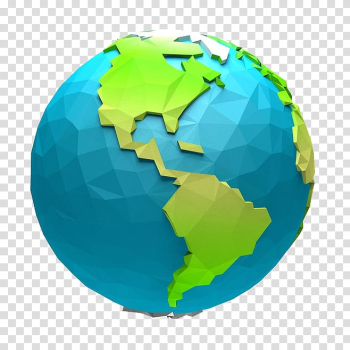 Blue and green earth illustration, Globe World Animation Cartoon, Blue Earth transparent background PNG clipart