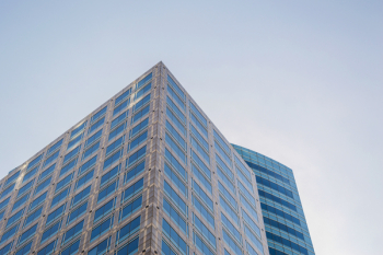 Blue and Grey Building Blue and Grey Building