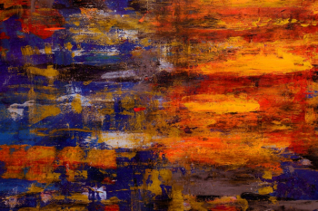 Blue and Orange Abstract Art Blue and Orange Abstract Art