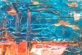 Blue and Orange Abstract Painting Blue and Orange Abstract Painting