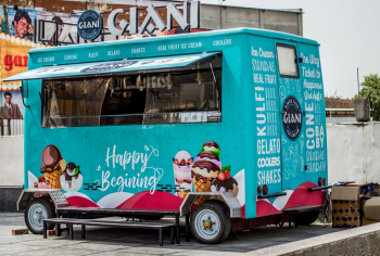 Blue and Pink Food Truck Blue and Pink Food Truck