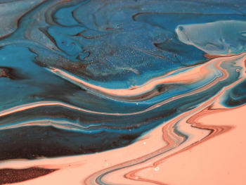 Blue and Pink Paint Abstract Artwork Blue and Pink Paint Abstract Artwork
