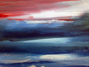 Blue-and-red Abstract Painting Blue-and-red Abstract Painting