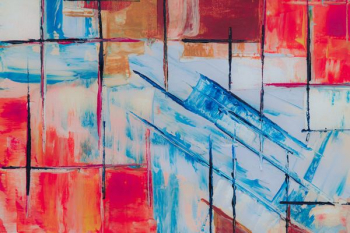 blue and red abstract painting blue and red abstract painting