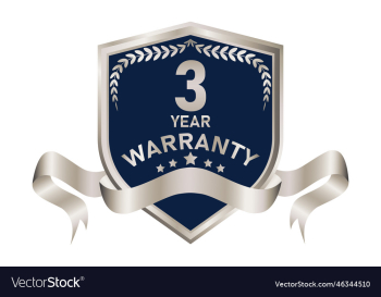 blue and silver warranty badge blue and silver warranty badge