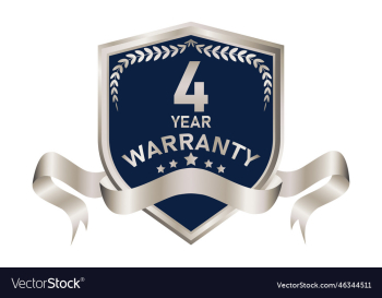 blue and silver warranty badge blue and silver warranty badge