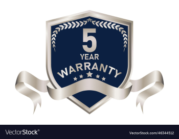 blue and silver warranty badge blue and silver warranty badge