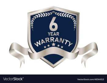 blue and silver warranty badge blue and silver warranty badge