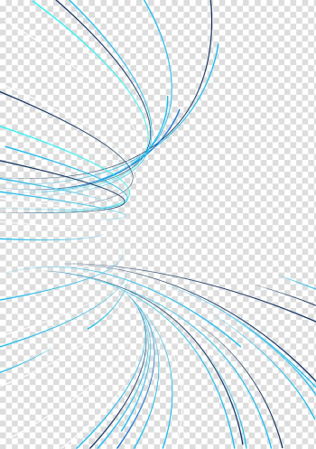 Blue and white abstract illustration, Blue Light Line, hand-drawn Blue Line Science and Technology transparent background PNG clipart