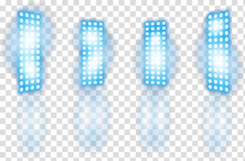 Blue and white LED lights illustration, Light Stage Icon, Stage lighting cool transparent background PNG clipart