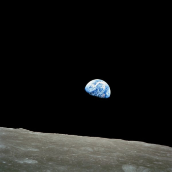 Blue and White Planet Display Blue and White Planet Display