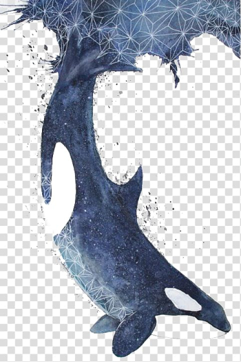 Blue and white whale painting, Baby Whale Baleen whale Killer whale Blue whale, Watercolor Whale transparent background PNG clipart
