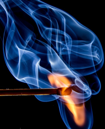 Blue and Yellow Flame Painting Blue and Yellow Flame Painting