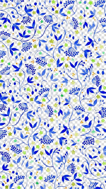 Blue and yellow floral , Blue pattern background transparent background PNG clipart