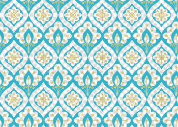 Blue and yellow mandala wallpaer, Abstract factory pattern Pattern, Retro floral shading transparent background PNG clipart