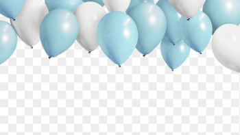 Blue balloon png border, transparent | Free PNG - rawpixel